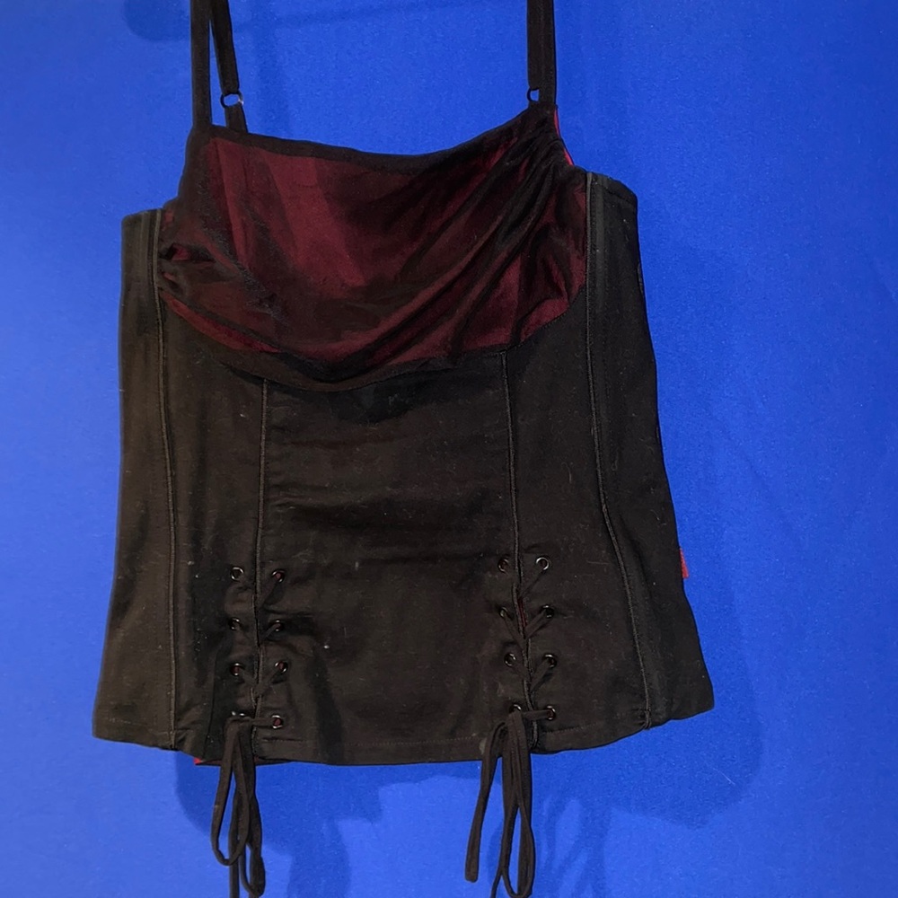 Tripp NYC black and red vintage corset